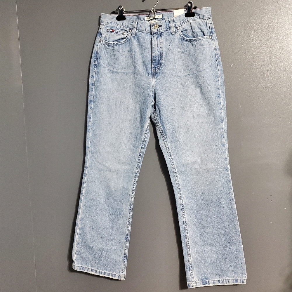 NWT Vintage Tommy Hilfiger Classic Boot Womens Jeans Light Wash Size 12R